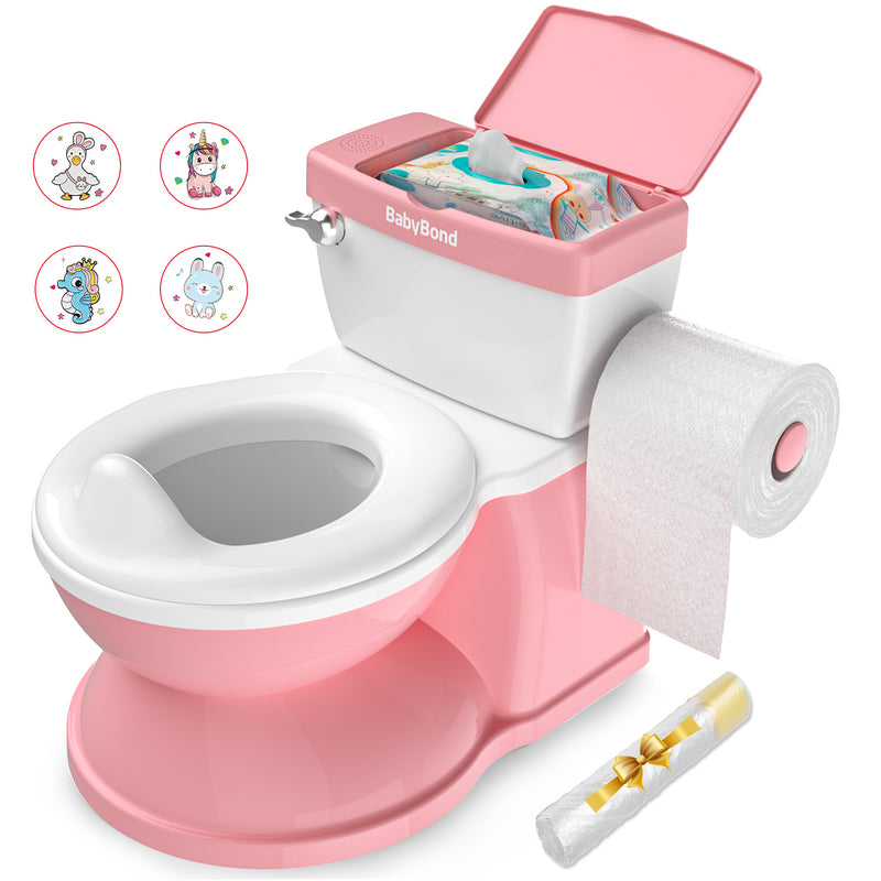 BabyBond Baby Potty Training Toilet with Realistic Flushing Sound