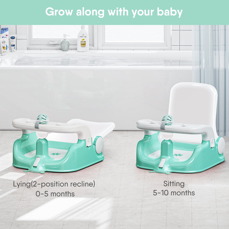 BabyBond Baby Bath Seat with Sitting & Lying 2 Modes For Babies From 0-3 Years
