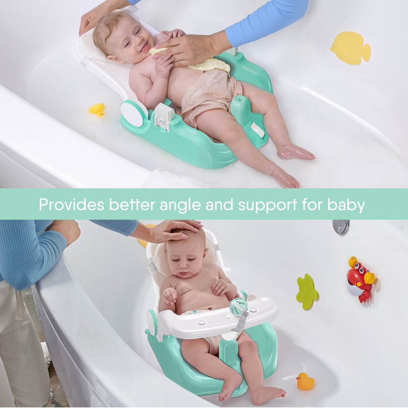 BabyBond Baby Bath Seat with Sitting & Lying 2 Modes For Babies From 0-3 Years