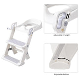 Babybond 2-in 1 Auxiliary toilet Potty Training Seat,Adjustable, Foldable, Stable Ladder & Anti-Slip Pad steps