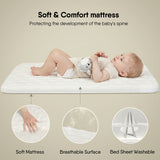 BabyBond Baby Bassinet 4 in 1 Infant & Toddler Cradle with Soft Waterproof Mattress