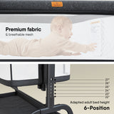BabyBond Baby Bassinet 4 in 1 Infant & Toddler Cradle with Soft Waterproof Mattress
