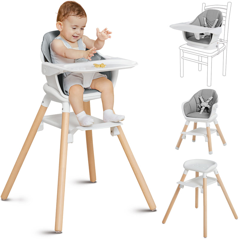 BabyBond Baby High Chair With 9 Kinds of Form Change