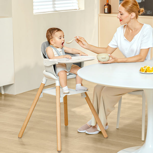 BabyBond Baby High Chair With 9 Kinds of Form Change