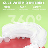 BabyBond Educational U Shaped Toothbrush Kids with 3 Cleaning Modes with Timer