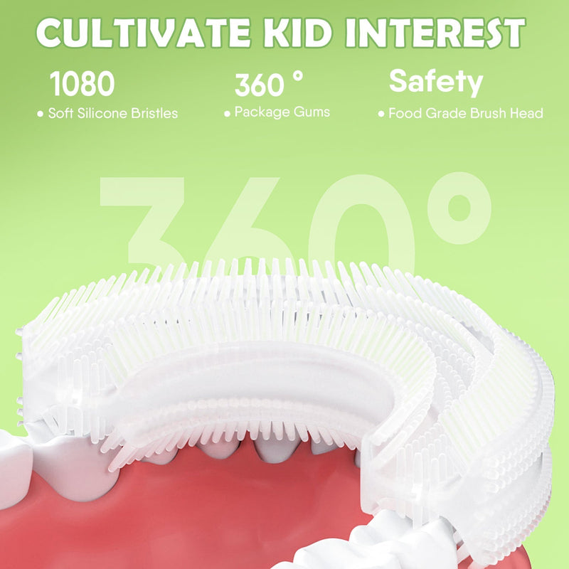 BabyBond Educational U Shaped Toothbrush Kids with 3 Cleaning Modes with Timer
