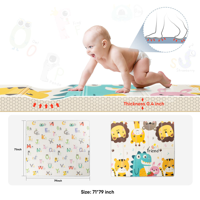 Babybond Baby Foam Play Floor Mat Letter Pattern