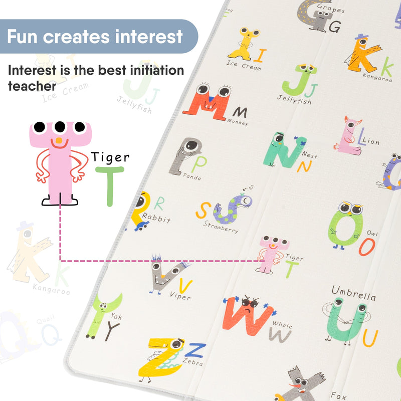 Babybond Baby Foam Play Floor Mat Letter Pattern