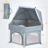 BabyBond Baby Playpen Pop-Up Dome Tent with Canopy and Mat For Outdoor Use