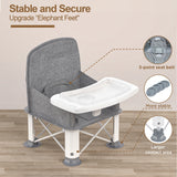 BabyBond Portable High Chair With Tray for Travel