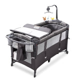 BabyBond Baby Bassinet Bedside Crib Co Sleeper with Sheet, Diaper Changing Table and Music Mobile from Newborn to Toddler