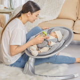 BabyBond Baby Swings for Infants, Bluetooth Infant Swing with Music Speaker, 5 Point Harness Belt, 5 Speeds and Remote Control