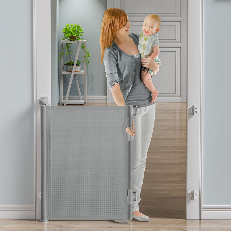 BabyBond Child Safety Indoor Outdoor Retractable Baby Gate